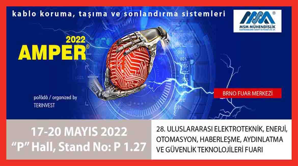 ÇEKYA'DA AMPER 2022 ELEKTRİK OTOMASYON FUARINA KATILIM GÖSTERDİK