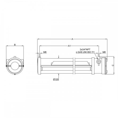 EXPROOF LED FLORESAN ARMATÜR (CORTEM)