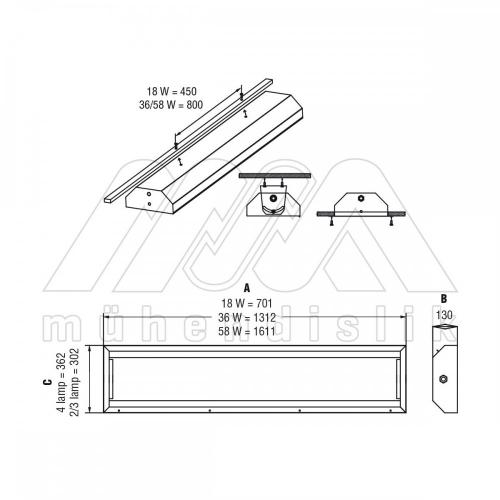 EX-PROOF SIVA ÜSTÜ FLORESAN ARMATÜR (EATON)