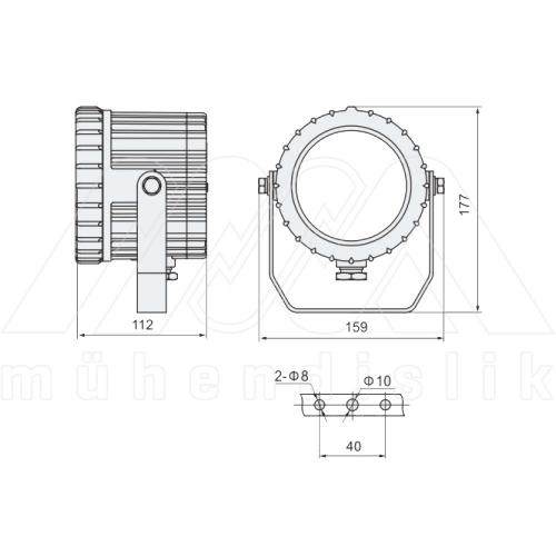 BAK85 series Ex-proof Led Tank lighting fixture (WAROM)