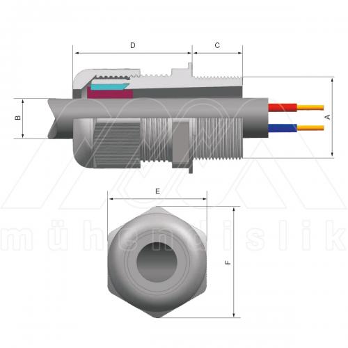 EX-PROOF POLYAMIDE CABLE GLAND (WAROM)