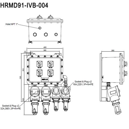 ВЗРЫВОЗАЩИЩЕННАЯ КОРОБКА ШТЕПСЕЛЬНОЙ РОЗЕТКИ (WAROM)